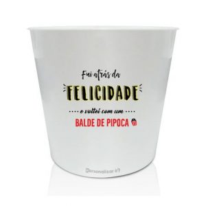 Balde de Pipoca Personalizado
