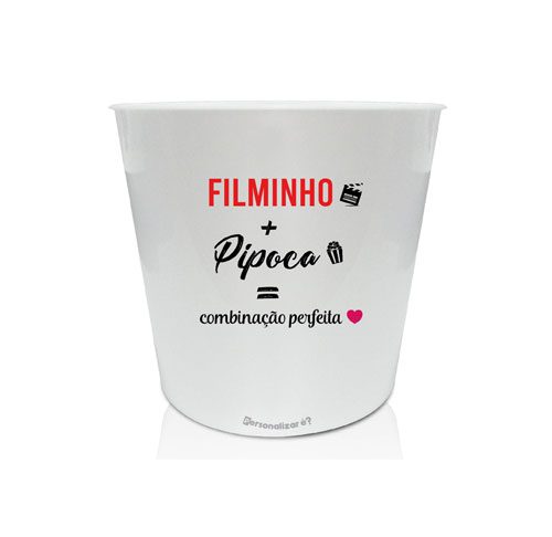 Balde de Pipoca Personalizado