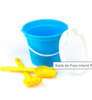 Balde de Praia Infantil Personalizado para Brindes