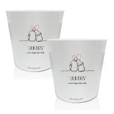 Balde de pipoca dia dos namorados