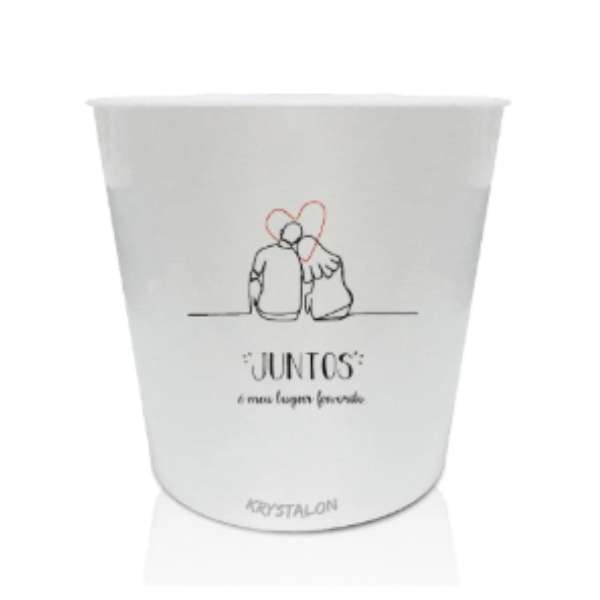 Balde de pipoca dia dos namorados personalizados