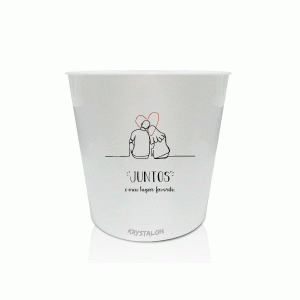 Balde de pipoca dia dos namorados personalizados