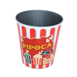 Balde de pipoca personalizado cinema