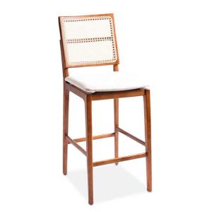 Banqueta Fernanda Palha Natural Personalizada