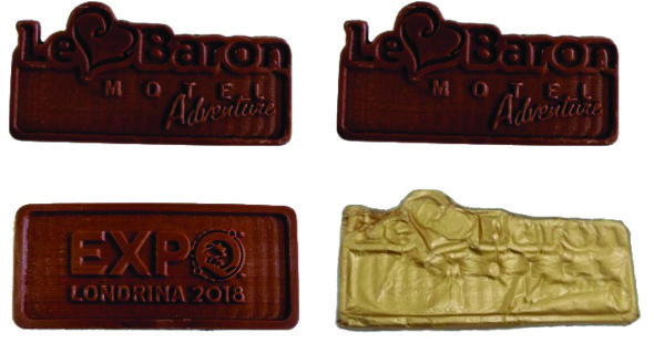 Barrinha de chocolate personalizada
