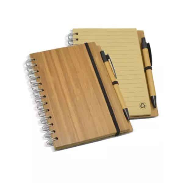 Bloco Promocional Capa de Bambu Personalizado