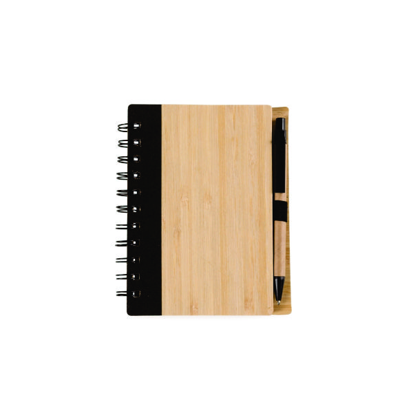 Bloco de Anotação Com Caneta Personalizado Bambu