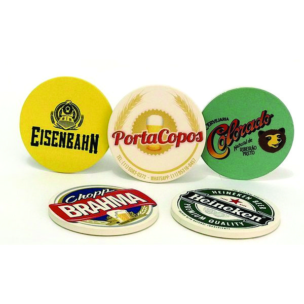 Bolacha Porta Copos Personalizada