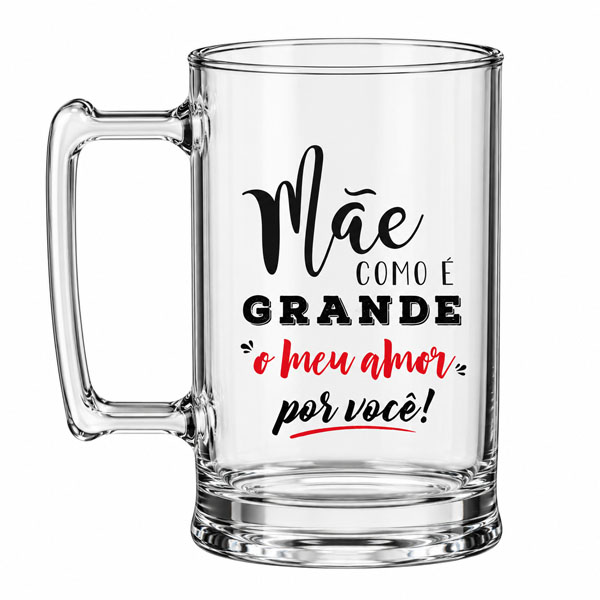 Caneca Chopp Personalizada Acrílico
