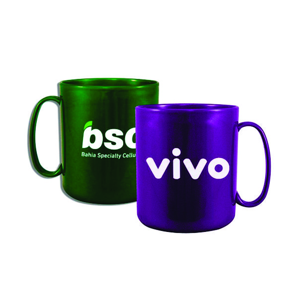 Caneca Redonda cor Metalizada