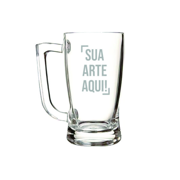 Caneca de chopp de vidro