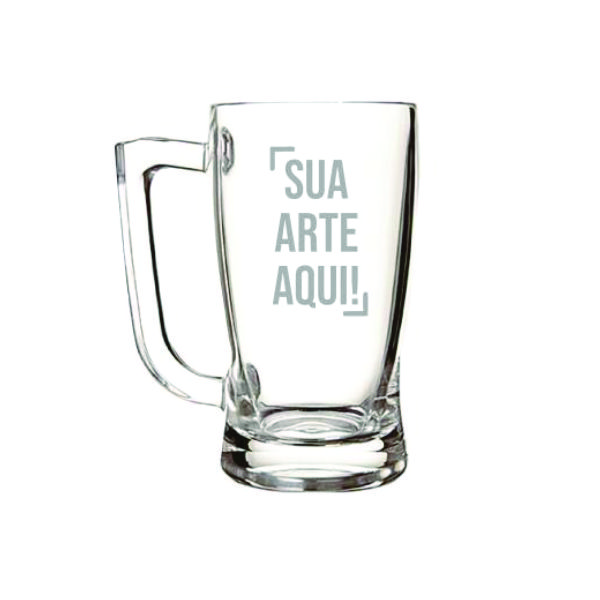 Caneca de chopp personalizada vidro