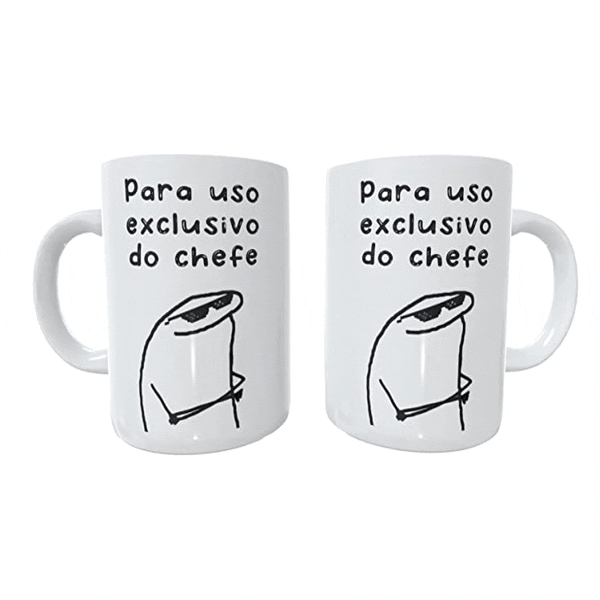 Caneca xícara de cerâmica Flork Bento Meme