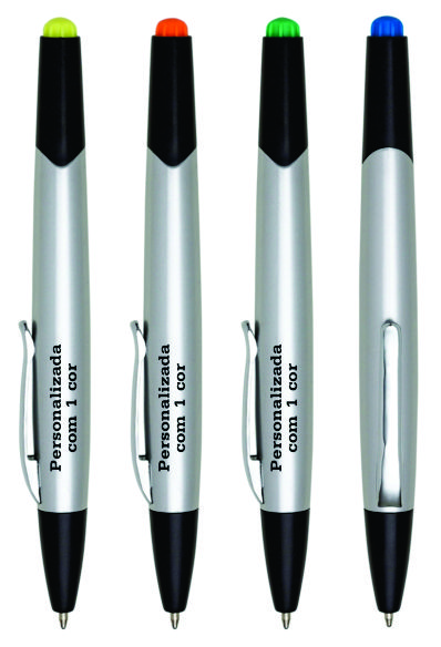 Caneta com Marca Texto Personalizada