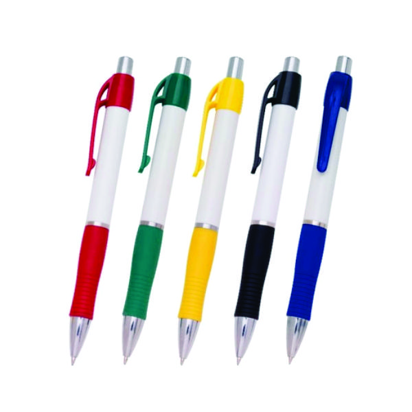 Caneta plástica colorida promocional