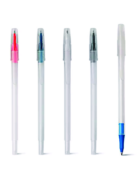 Canetas transparentes para brindes