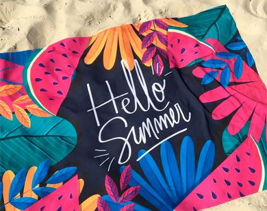 Canga de praia personalizada brinde