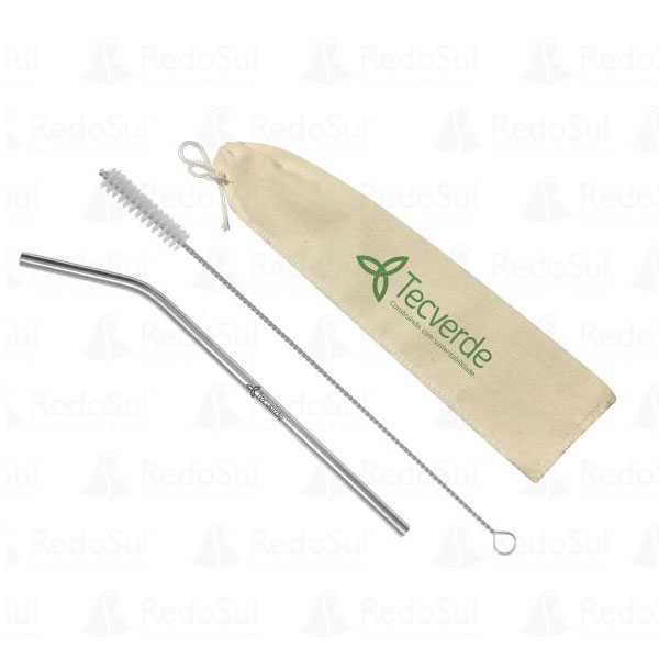 Canudo de metal personalizado