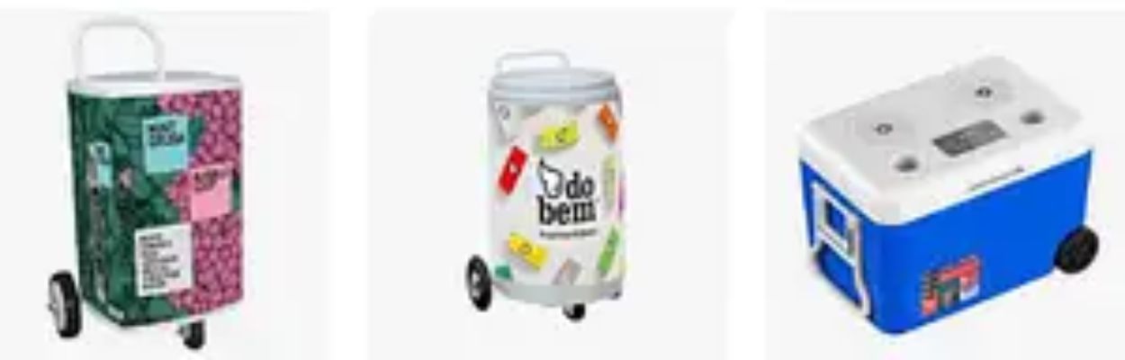 Carrinho Cooler Quadrado Personalizado