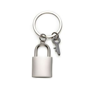 Chaveiro de metal cadeado personalizado