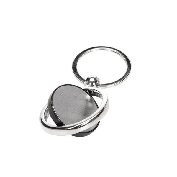 Chaveiro promocional de metal giratório