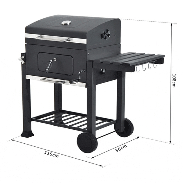 Churrasqueira Bafo Personalizada, C/ Porta Carvão E Grelha