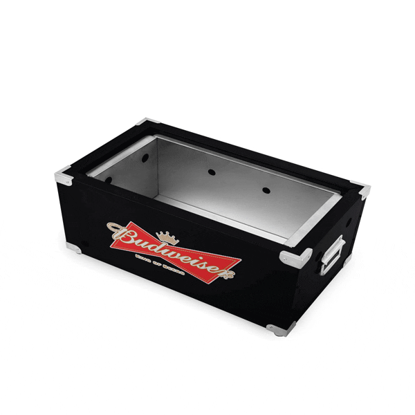 Churrasqueira Portátil Personalizada Budweiser ( Inox )