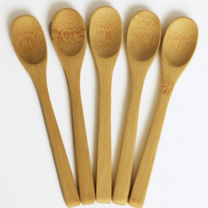 Colher de Bambu Longa Personalizada