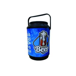 Cooler Redondo Térmico Estampa Cerveja 30 Litros com Alça