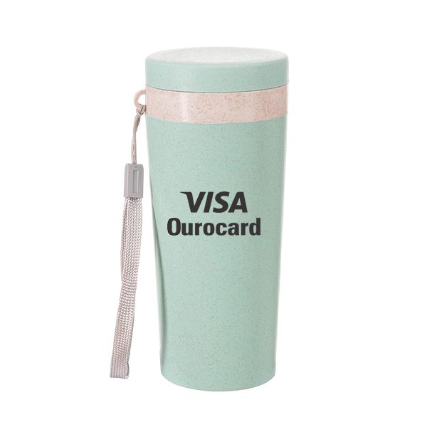 Copo térmico fibra de bambu personalizado