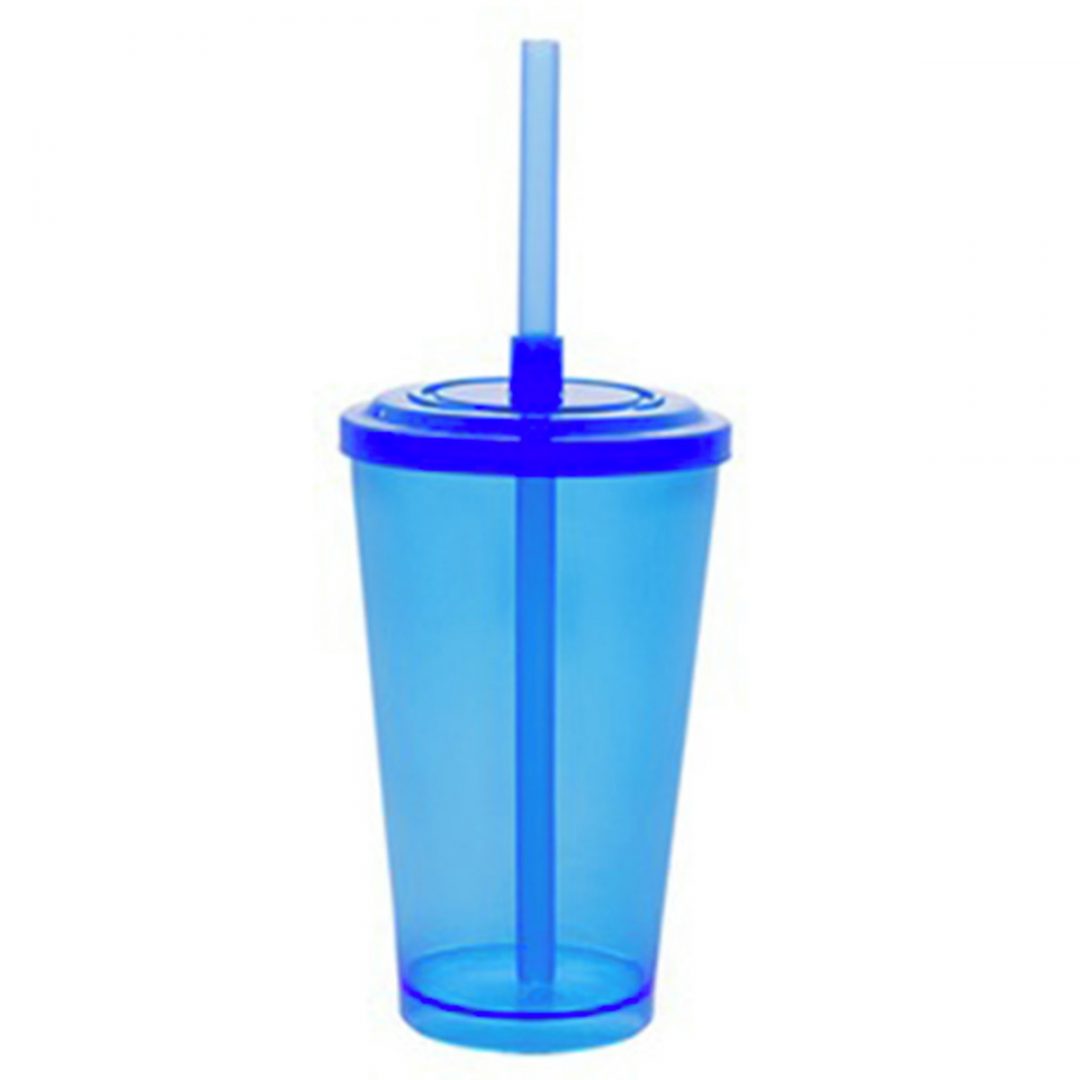 Copo acrílico 500ml com tampa