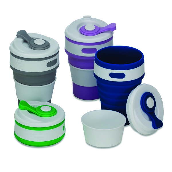 Copo de silicone retrátil personalizado brinde