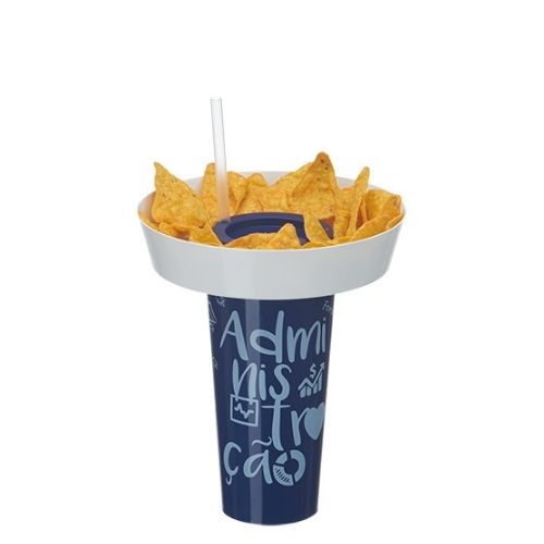 Copo e petisqueira personalizado