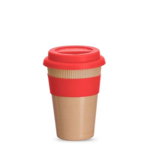 Copo ecológico com tampa de silicone personalizado