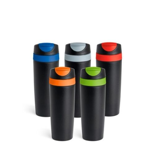 Copo térmico para viagem colorido personalizado