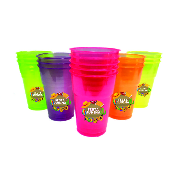 Copos Neon Festa Junina