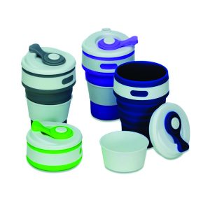 Copo de silicone retrátil personalizado brinde