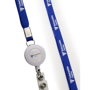 Cordão porta crachá retrátil personalizado