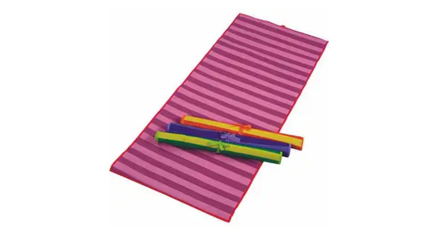 Esteira de praia personalizada em rolo