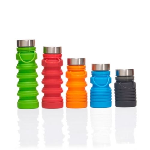 Garrafa de silicone dobrável personalizada