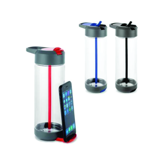 Garrafa squeeze com porta celular para brindes