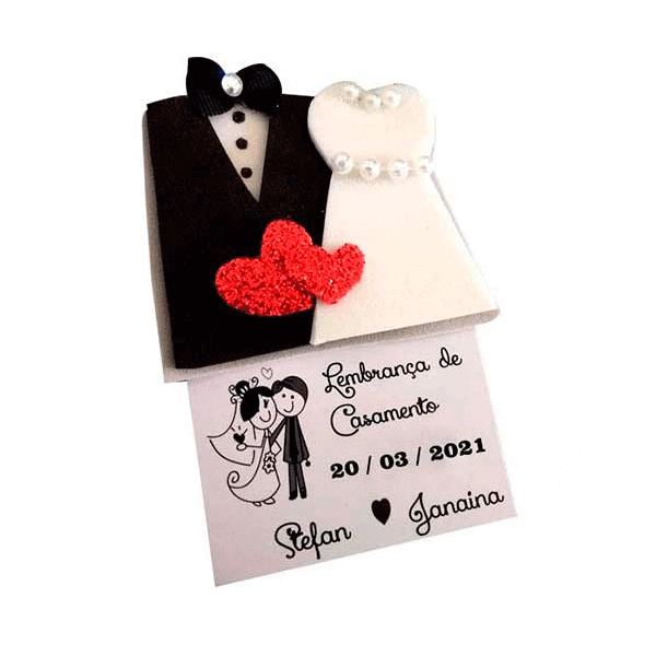 Imã de Geladeira para Casamento brindes