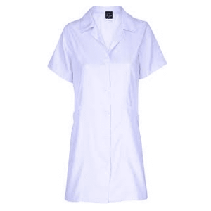 Jaleco Manga Curta Feminino Acinturado