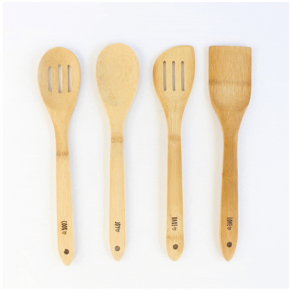 Kit 60 Colheres de pau Personalizadas