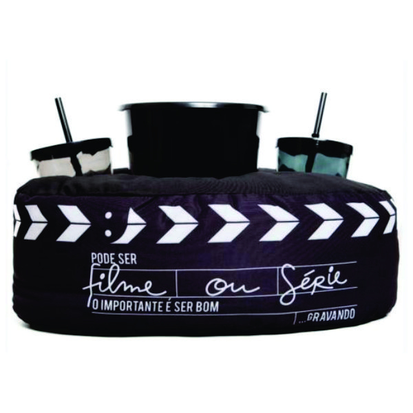 Kit Almofada com Porta Pipoca