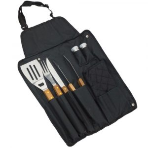 Kit Facas e avental para Churrasco