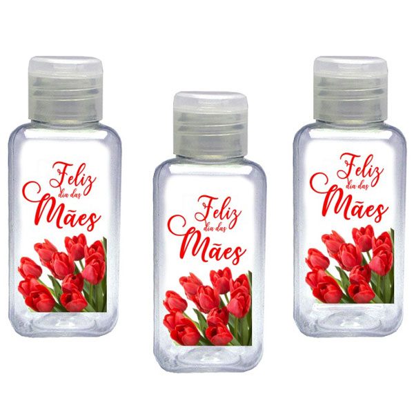 Kit álcool e gel dia das mães