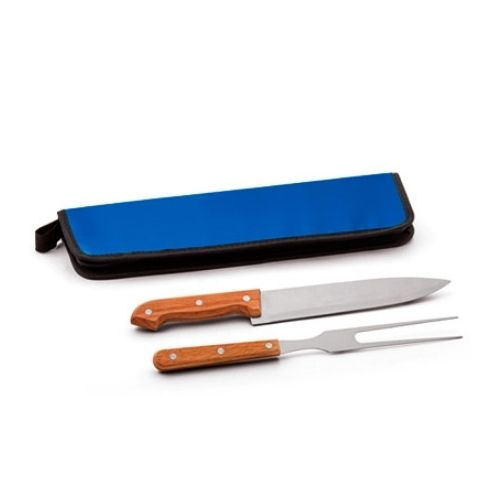 Kit churrasco azul personalizado