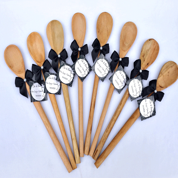 Lembrancinha Chá Rifa Colher De Pau Personalizada