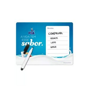 Lousa Magnética Personalizada para Geladeira